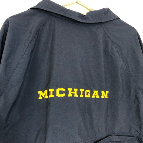 Nike Vintage Navy Michigan Embroidered Zip Jacket 3XL - Picture 6 of 16